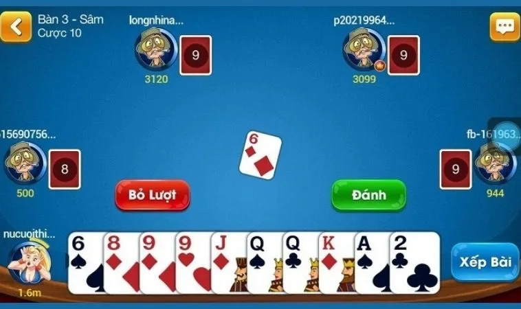 Cách Tham Gia Sâm Lốc Nhà Cái Gi8 Đơn Giản Cho Người Mới 2 Bàn chơi Sâm Lốc nhà cái Gi8