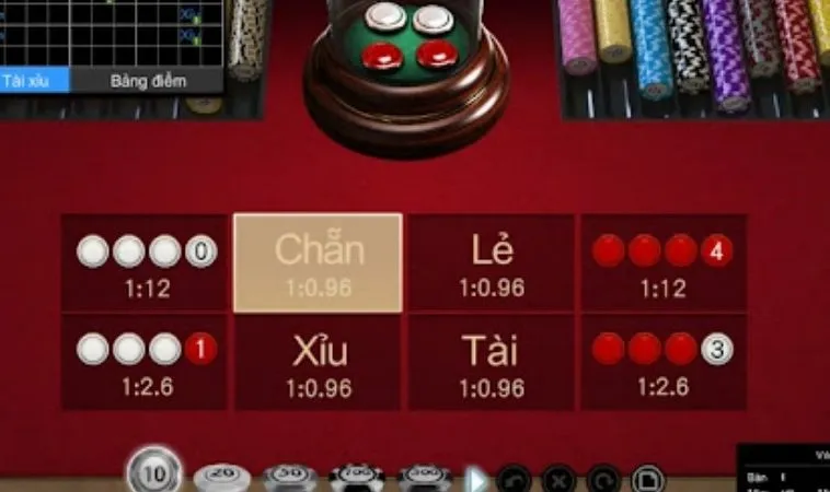 Trò Chơi Xóc Đĩa Tại Gi8: Khám Phá Luật Chơi Và Mẹo Thắng Lớn 2 Các cửa cược trong game Xóc Đĩa tại Gi8